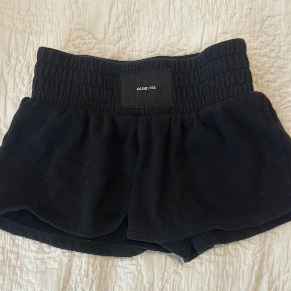 TALENTLESS Black Athletic Shorts
